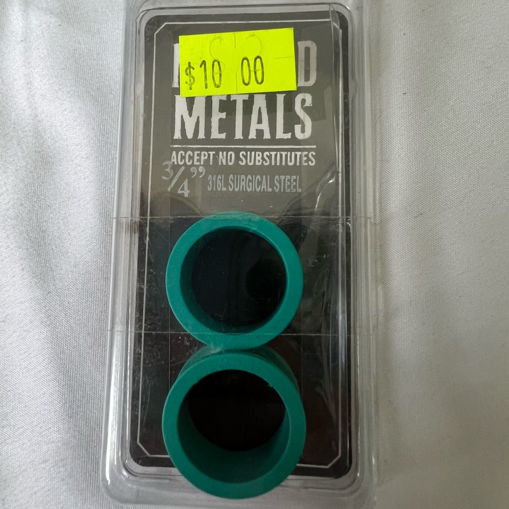 New & Unopened Morbid Metals 3/4” Gauges